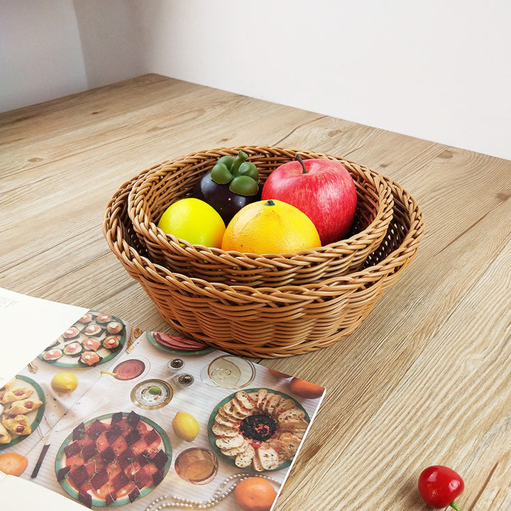 Women’s basket set made of woven natural material Bowlift