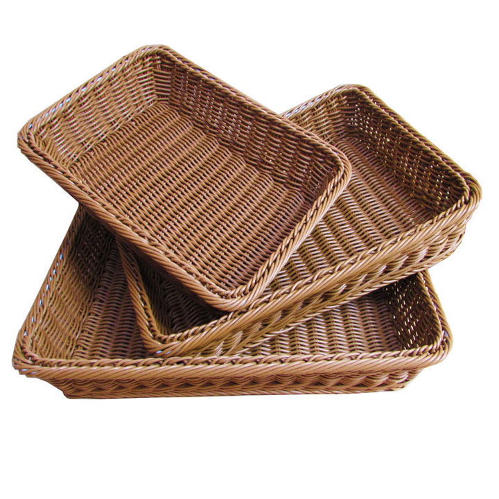 Handwoven Rectangular Storage Tray Bowlift