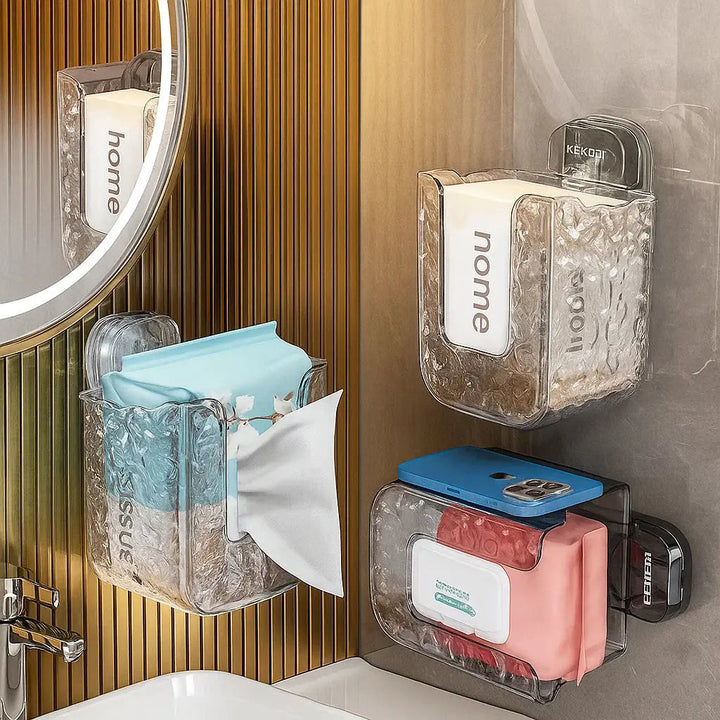 BowLift | GlowFix Wall Tissue Holder — No more chaos, your bathroom will be stylish, clean, and totally relaxing!