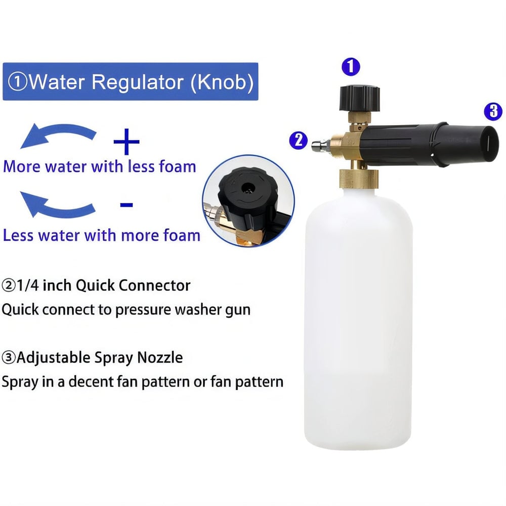 BowLift | Enhance Your Car Washing Experience -  Foam Cannon Dual Connector Accessory