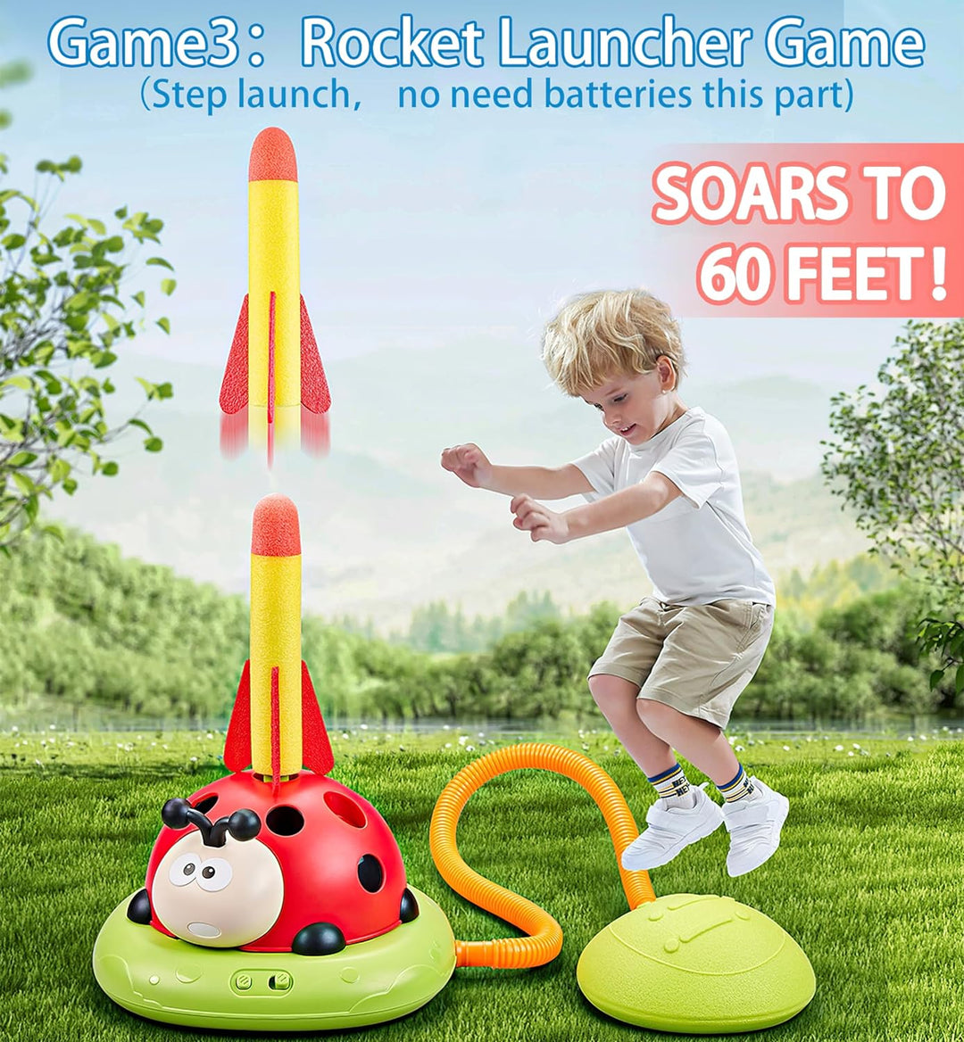BowLift | 3-in-1 Ring Toss and Rocket Games - Exploration of Adventure