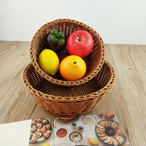 Women’s basket set made of woven natural material Bowlift