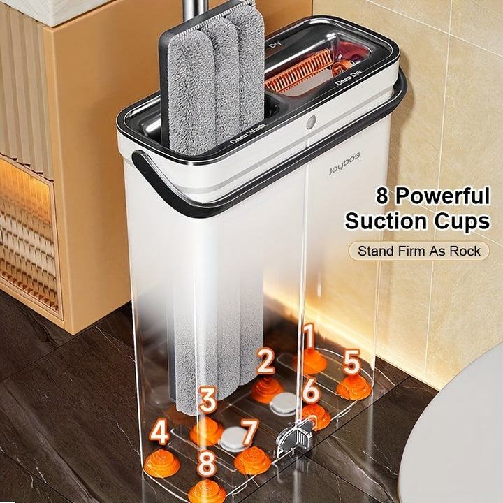 Flat mop set with bucket & wringing system | Bowlift
