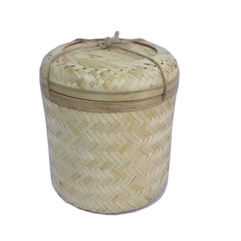 Natural Woven Storage Canister Bowlift