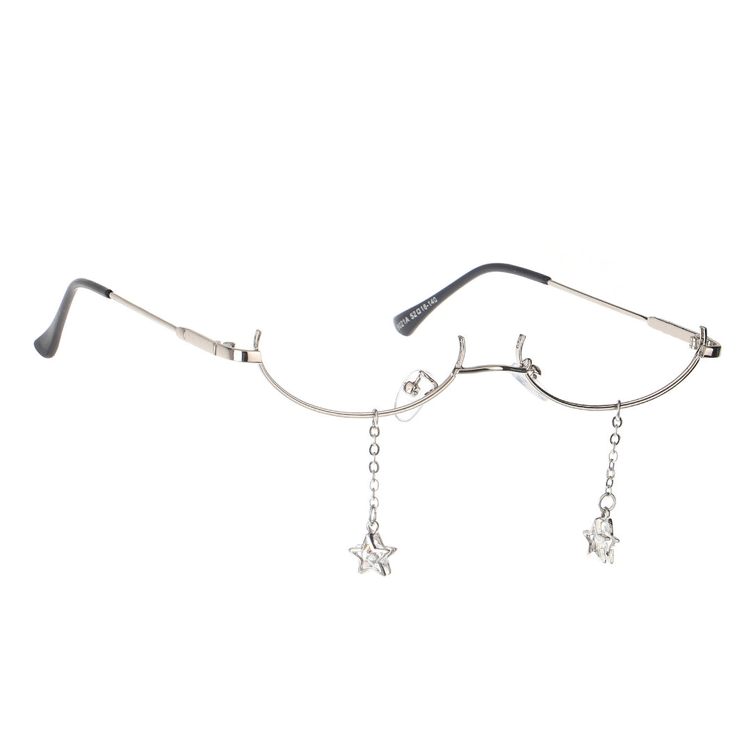 Decorative Star-Accented Eyewear Chain Bowlift