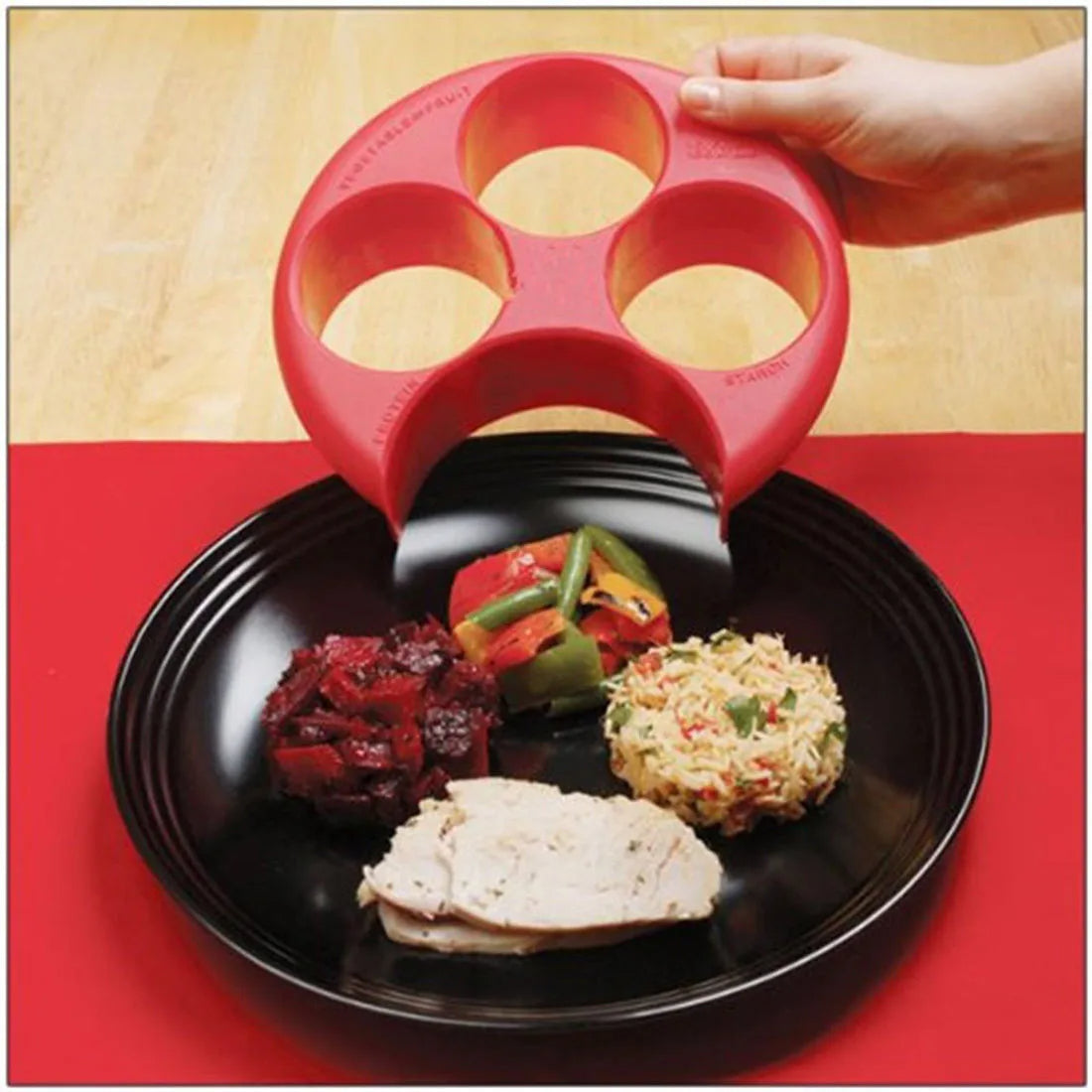 BowLift | Kids Food Four-Section Portion-Control Serving Tray
