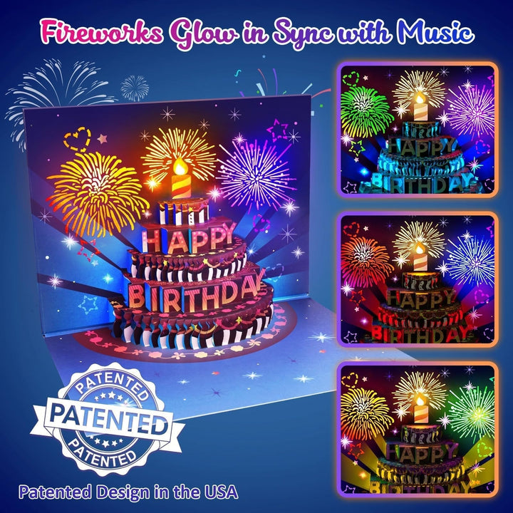 BowLift | Blow-Out LED Musical 3D Birthday Card