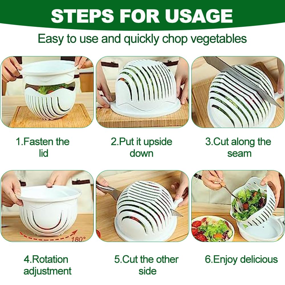 BowLift | VeggieSlice Pro — Make salad making safe, quick, and effortless child's play! (2 pieces)