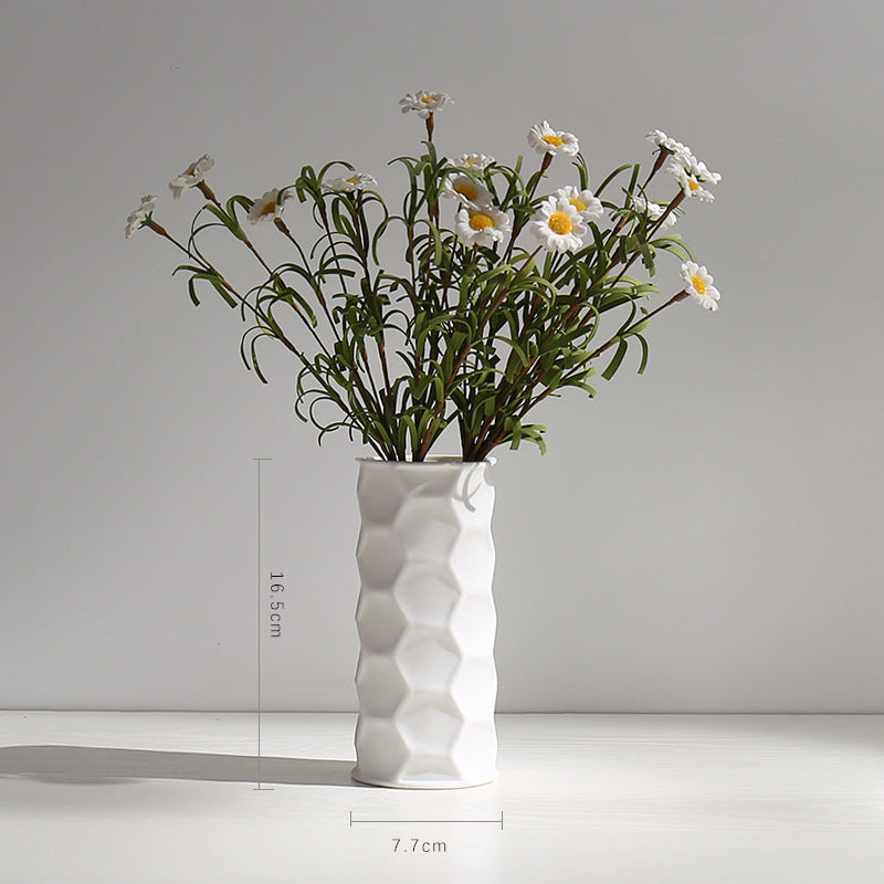 Texture Minimalist Ceramic Flower Vase