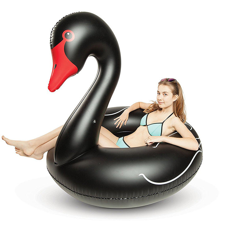 Unisex Inflatable Swimming Ring in Swan Shape Bowlift