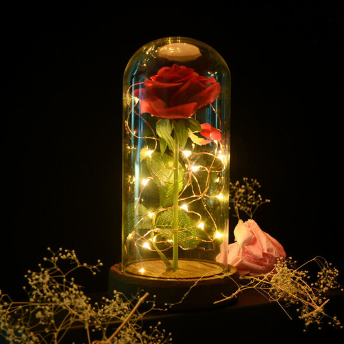 Enchanting Rose Tree with Shiny Lights - Unique Gift for Romantic Occasions | Bowlift