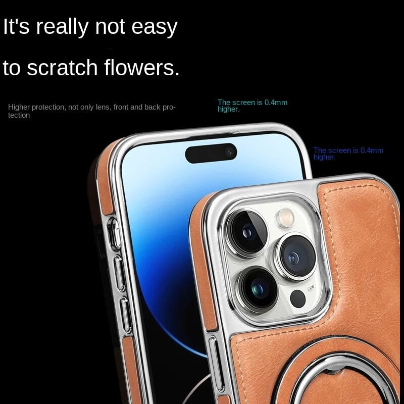BowLift | Luxury Leather Invisible Stand iPhone Case