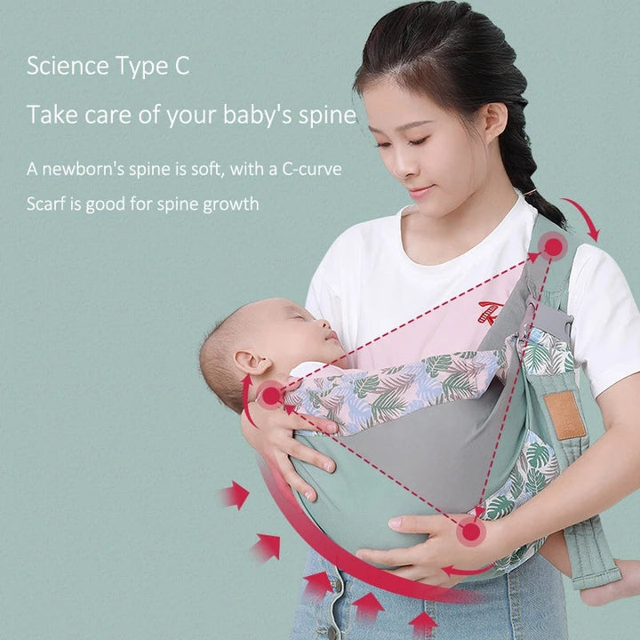 BowLift | Comfortable Baby Sling with Breathable Material – Supports Back and Neck – For Newborns and Toddlers