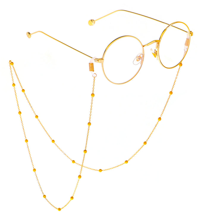 Elegant Eyewear Chain with Decorative Beads Bowlift