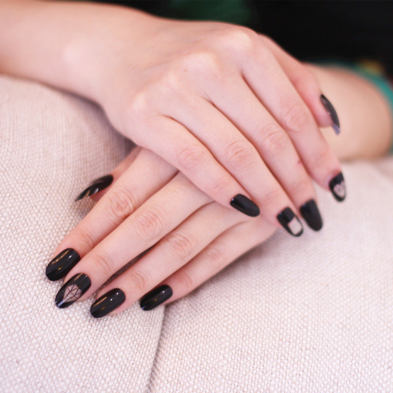 Artistic Press-On Nail Design
