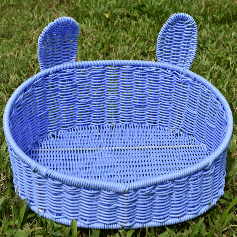Decorative Woven Pet Bed Bowlift