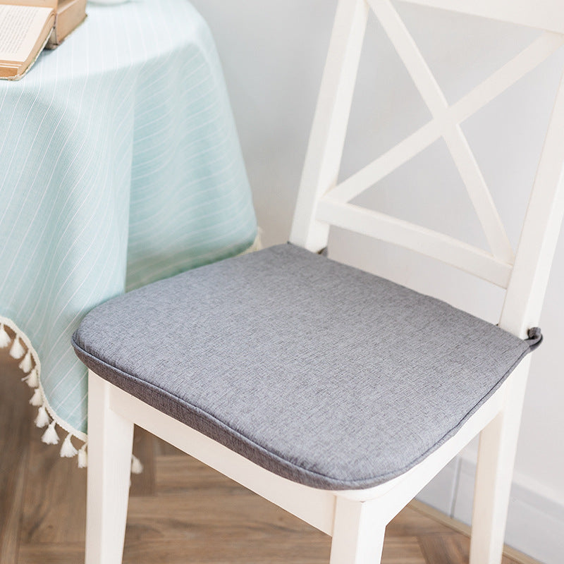 Padded chair cushion with ties and breathable linen mix Bowlift