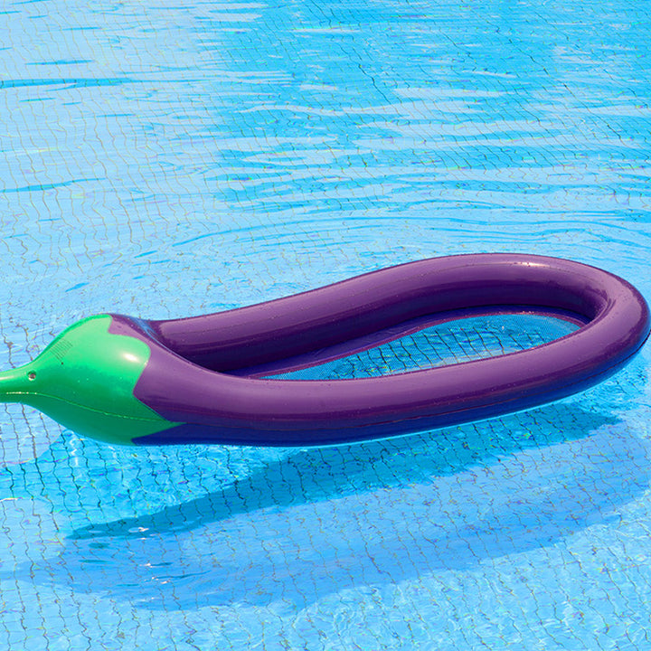 Women's inflatable comfort lounger in eggplant design Bowlift