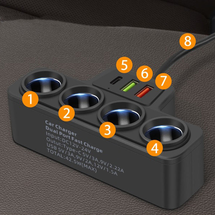 VoltMaxx 7-in-1 PowerHub — Charge all devices simultaneously and stay safely and stress-free connected at all times | Bowlift