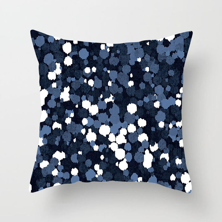 Decorative Marble Swirl Linen Throw Pillow Cover