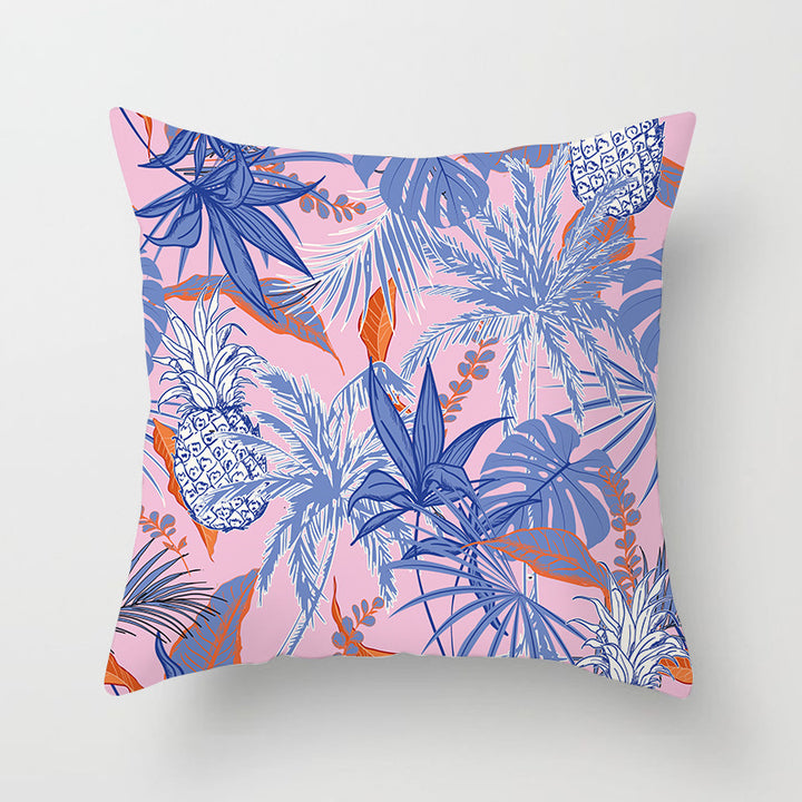 Decorative Tropical Banana Leaf Throw Pillow Cover