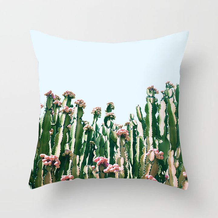 Decorative Tropical Banana Leaf Throw Pillow Cover