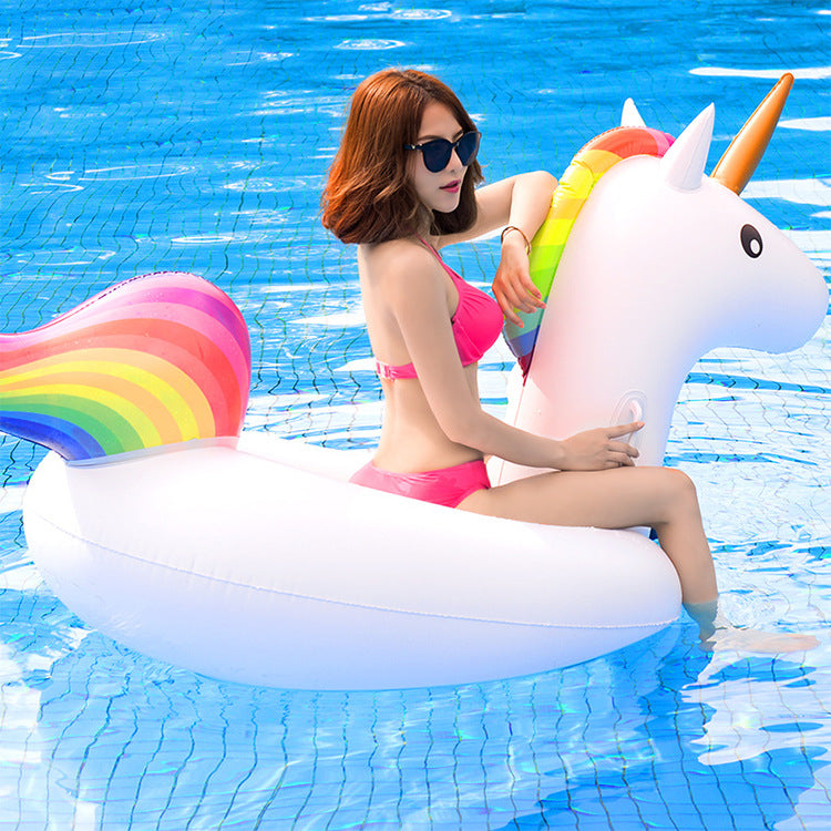 Women inflatable unicorn swimming ring Bowlift
