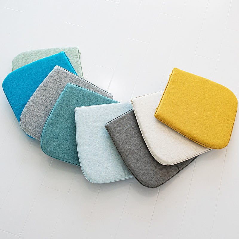 Padded chair cushion with ties and breathable linen mix Bowlift