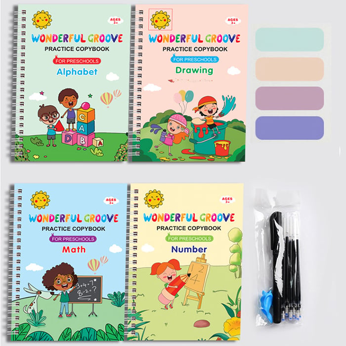 BowLift | Children'S Numbers Letters Practice Magic Copybook