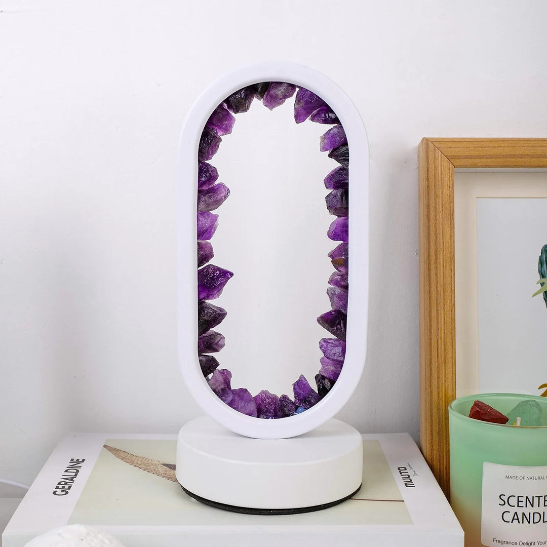 BowLift | CrystalGlow – Handmade amethyst atmospheric lamp for relaxation and peace