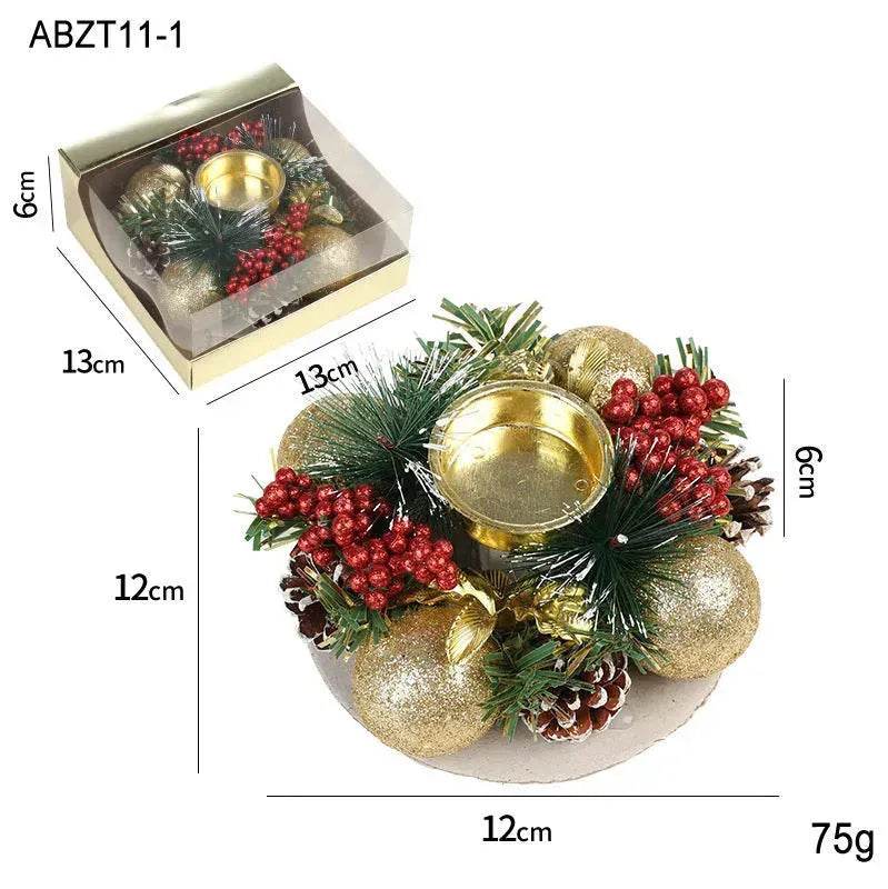 BowLift | Christmas candle wreath Xmas New Year candle holders decors