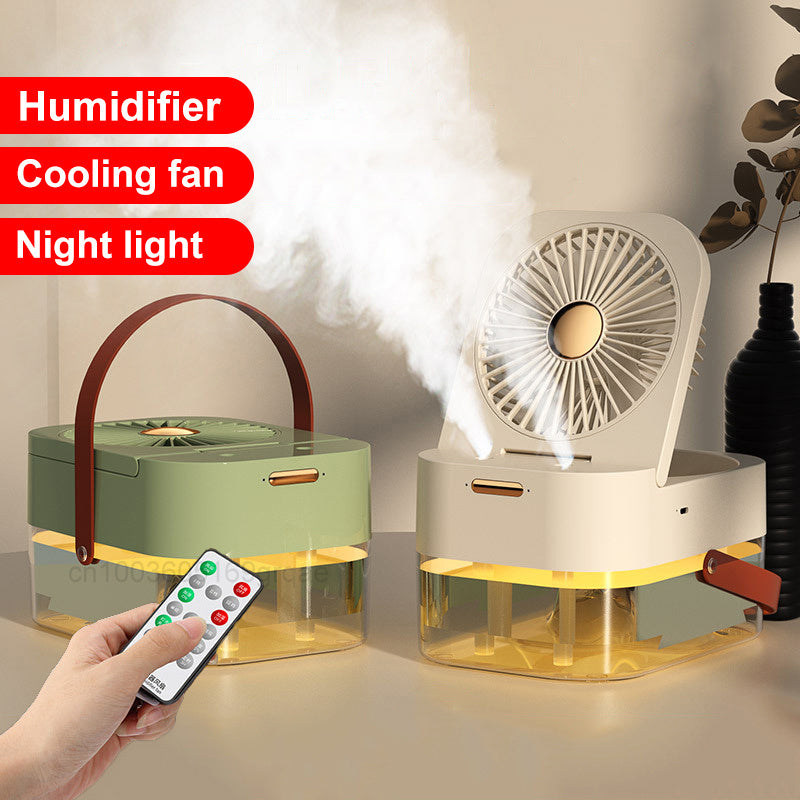 Portable Spray Fan With Night Light | Bowlift