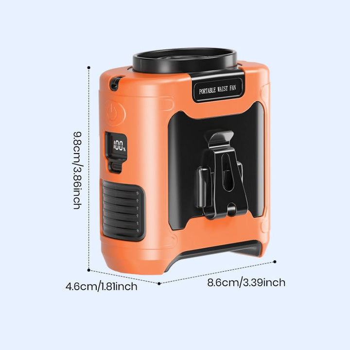 Portable belt fan with USB charging | Bowlift