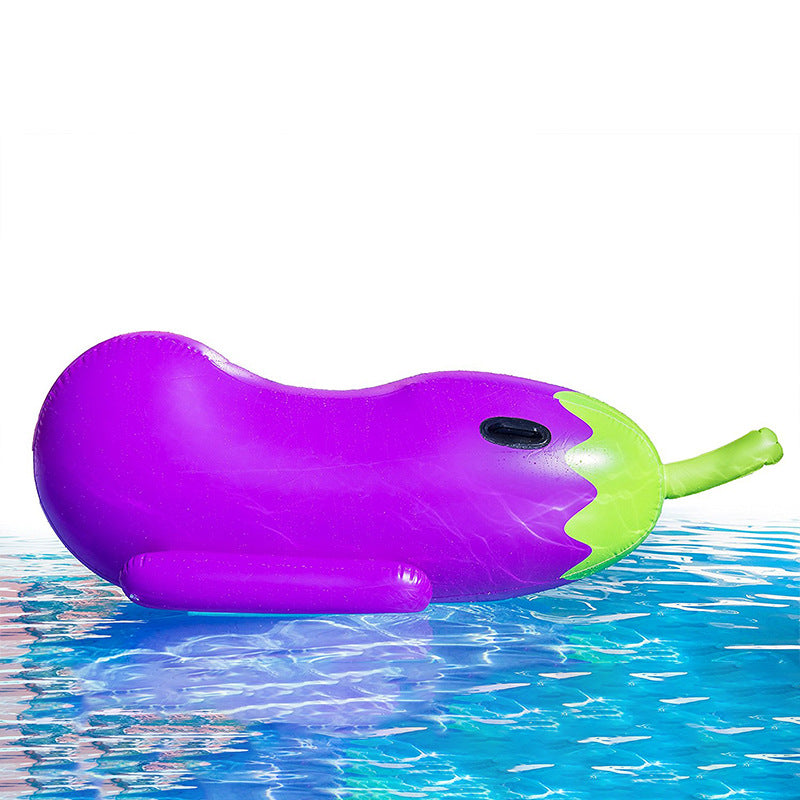Unisex Inflatable Eggplant Lounger Bowlift