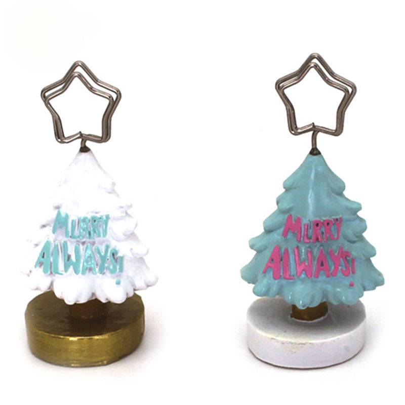 Decorative Christmas Tree Photo Holder