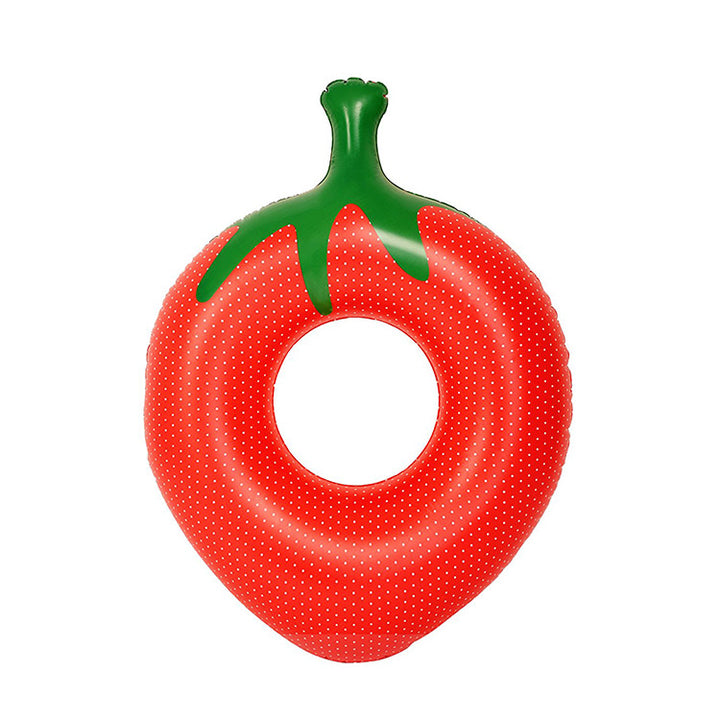 Unisex Inflatable Strawberry Pool Ring Bowlift