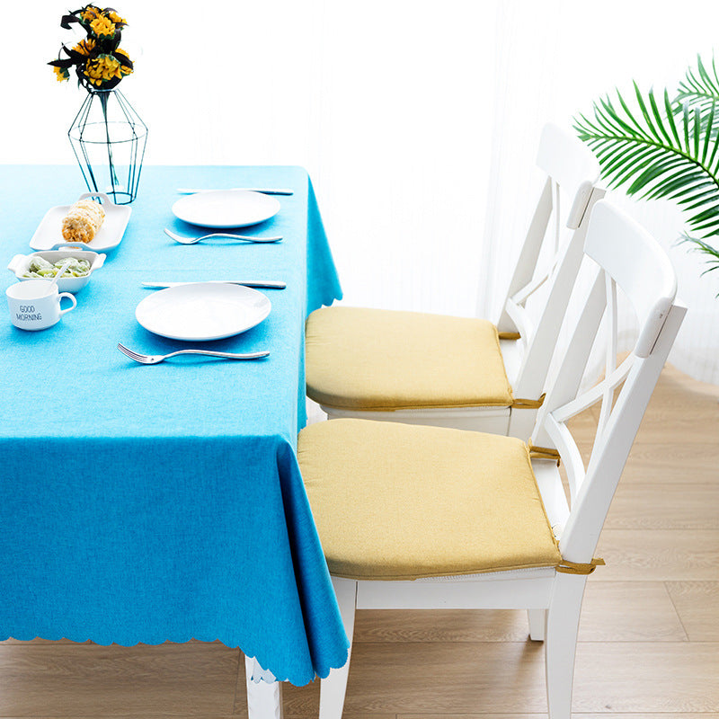 Padded chair cushion with ties and breathable linen mix Bowlift