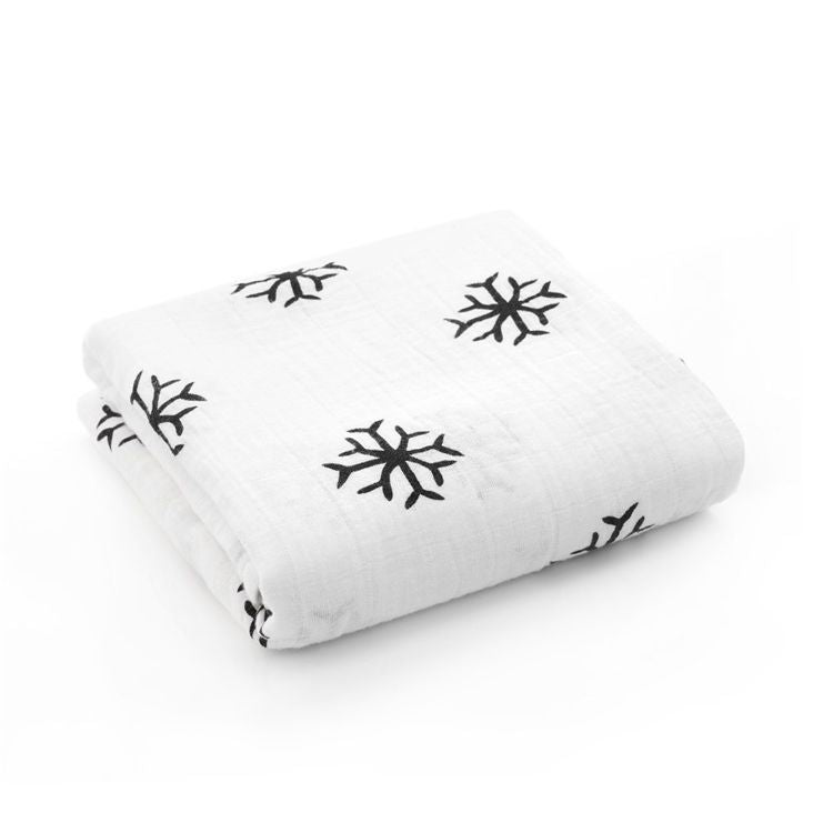 Cute Patterned Muslin Swaddle Blanket Bowlift