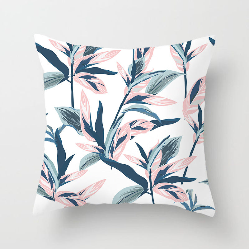 Decorative Tropical Banana Leaf Throw Pillow Cover