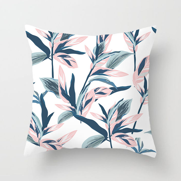 Decorative Tropical Banana Leaf Throw Pillow Cover