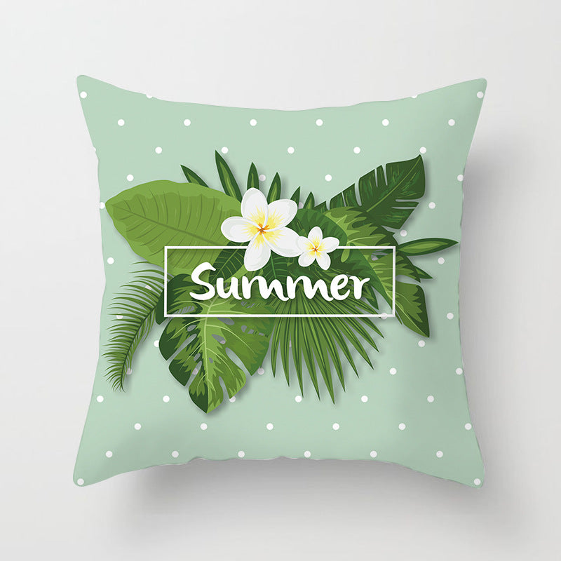 Tropical Pineapple and Banana Pattern Decorative Throw Pillow Cover