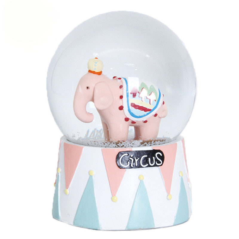 Circus-Themed Decorative Snow Globe