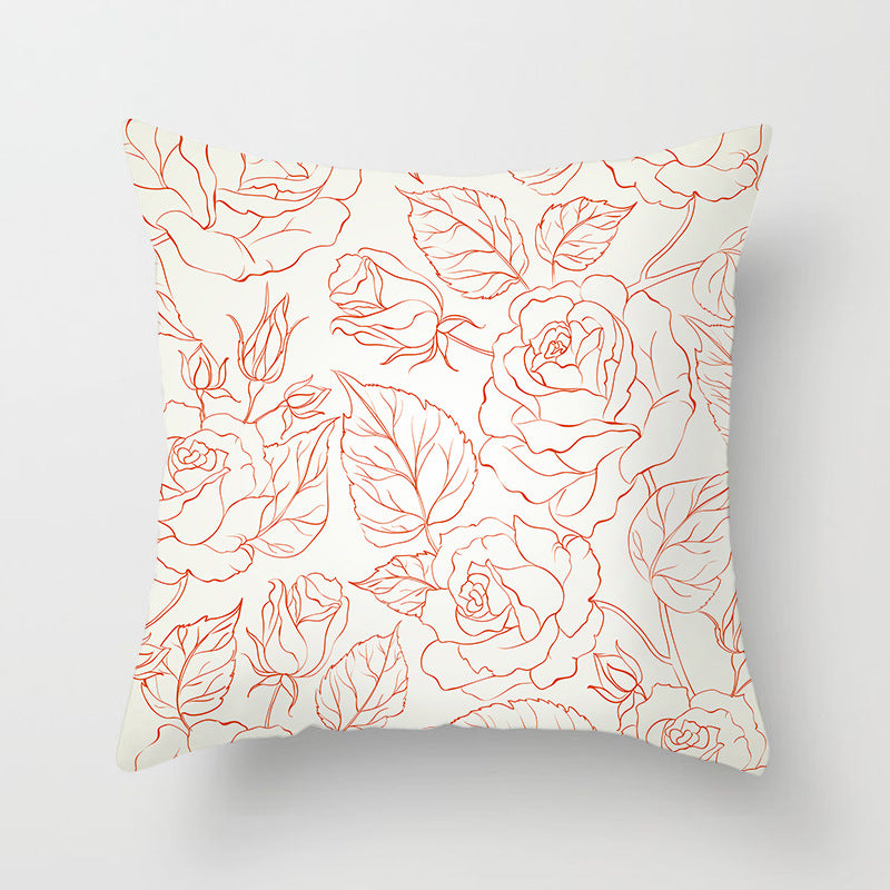 Decorative Tropical Banana Leaf Throw Pillow Cover