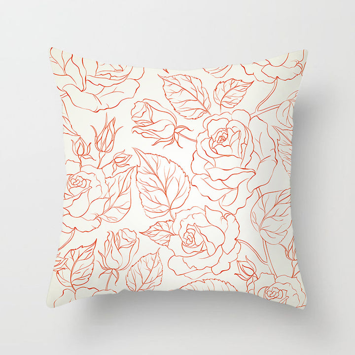 Decorative Tropical Banana Leaf Throw Pillow Cover