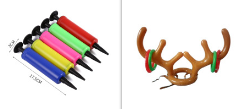 BowLift | Christmas Game Inflatable Reindeer Antler Hat Ring Toss Christmas Gift