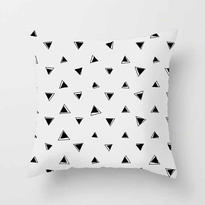 Modern Bold Chevron Square Cushion Cover with Hidden Zipper and Removable Insert Opening