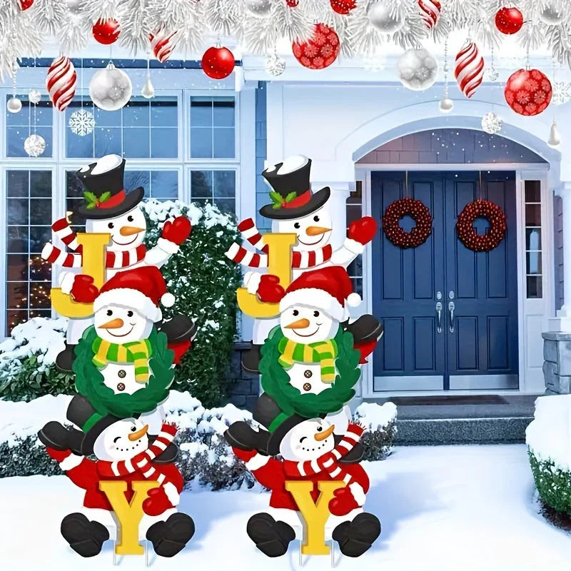 BowLift | SnowyPath - Festive snowman garden decorations