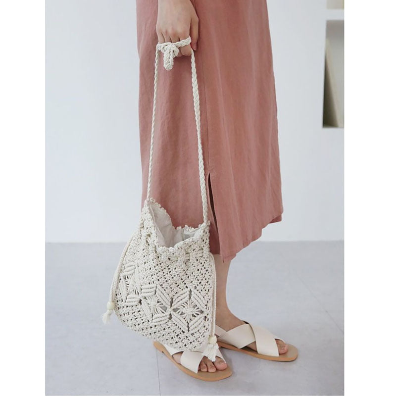 Hand-knotted Eco-friendly Shoulder Bag Bowlift