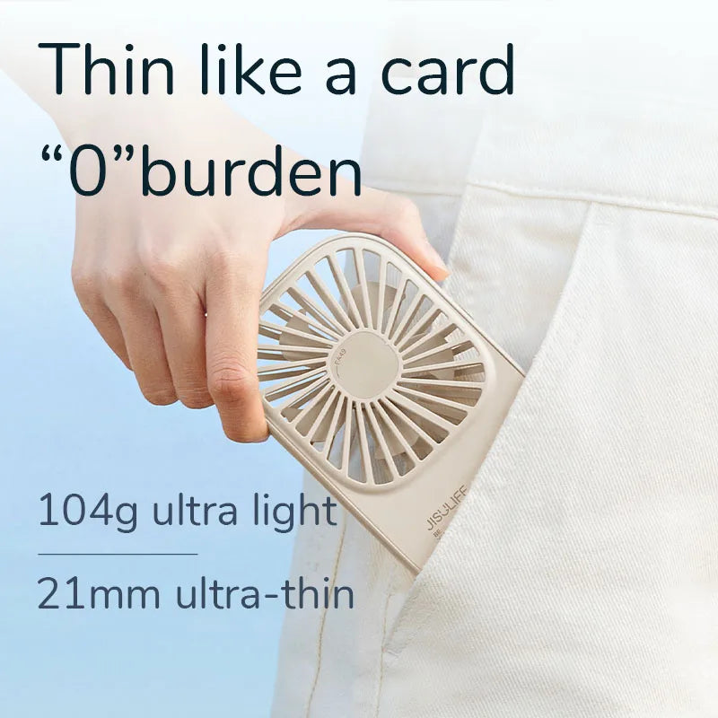 Mini Handheld USB Rechargeable Fan with 3 Speeds, Portable Lash Fan & Desk Stand | Bowlift