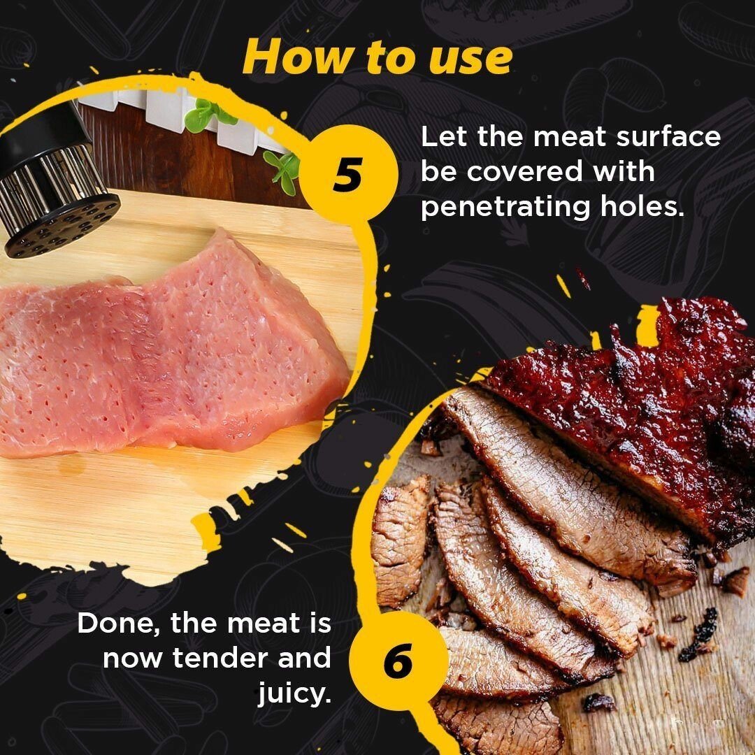 BowLift | 🥩Multi-Function Stainless Steel Quick Press Meat Tenderizer